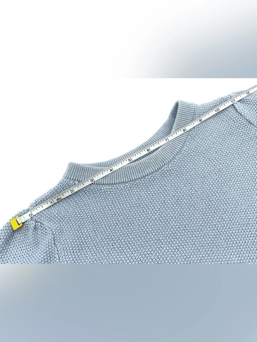 GUC Gap Girls School Uniform Lurex Seed Stitch Pullover Sweater in Blue S 6-7
